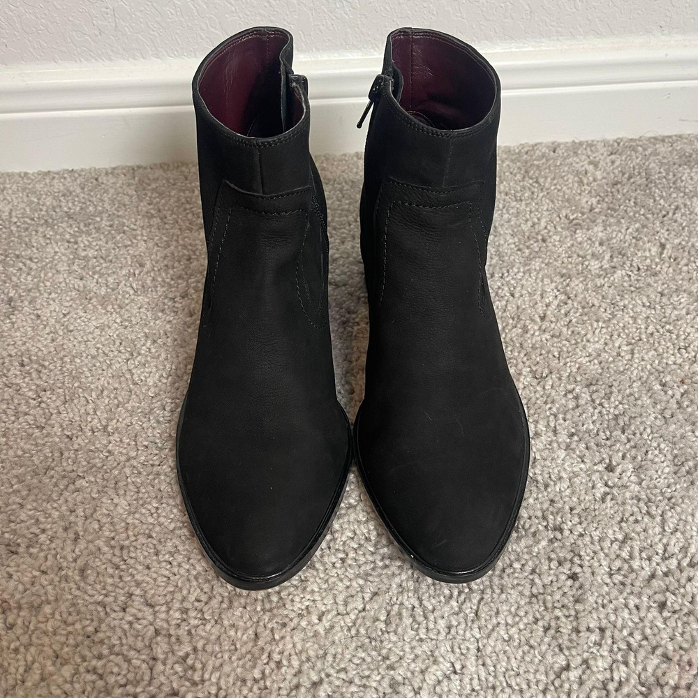 BCBGeneration Black‎ Ankle Boots Western Style Stacked Heel Booties 6.5